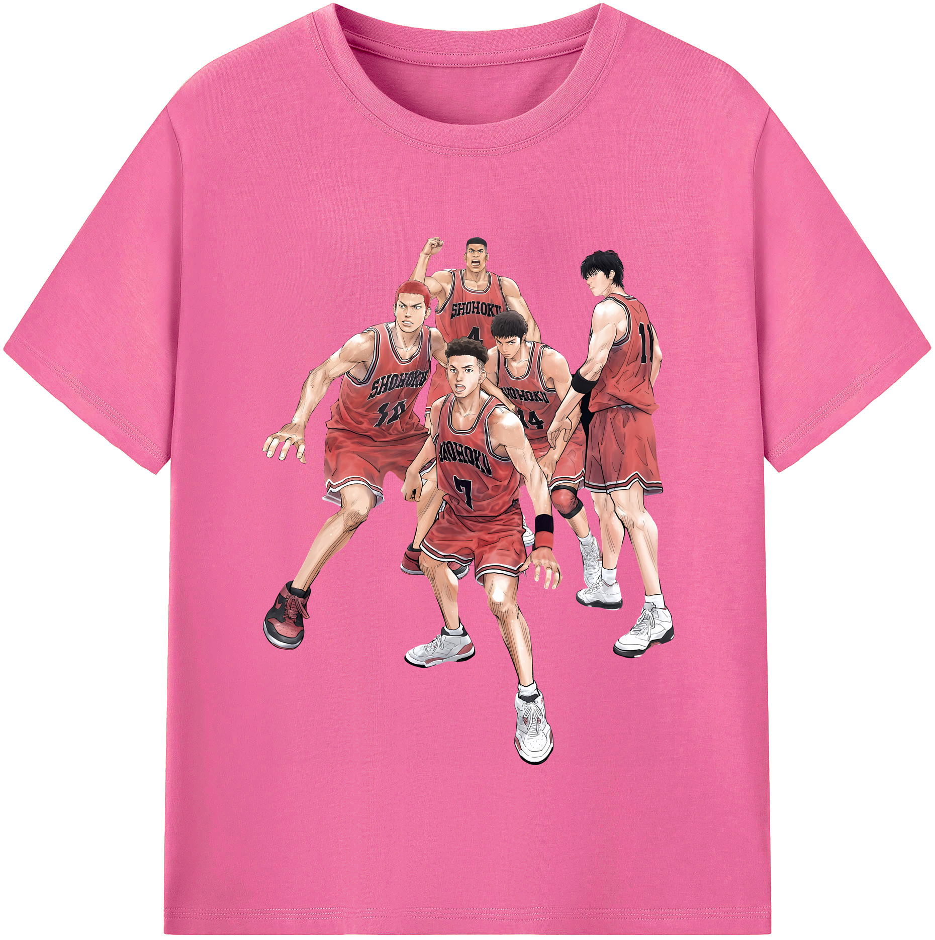 （画像用） SLAM DUNK／スラムダンク レディースカジュアルプリントTシャツ（綿100％）